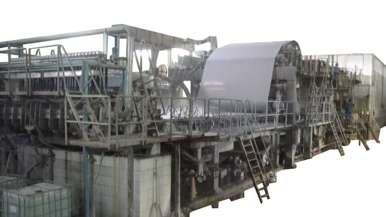 Máquina 40g/M2 de la fabricación de papel del cilindro A4 de paja del trigo