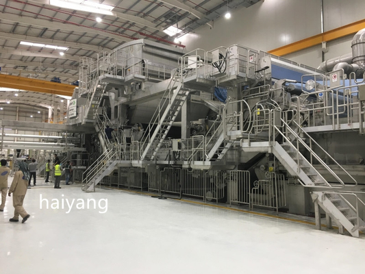 Máquina acanalada Kraft 40TD 2800m m de la fabricación de papel del alambre doble impulsión de la sección
