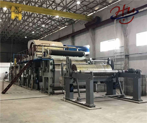 cadena de producción de la maquinaria de la fabricación de papel de Kraft del cartón de 1092m m 10T/D Brown