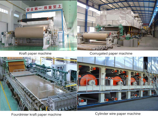 Maquinaria seccional de la fabricación de papel de 120gsm 1600m m Kraft
