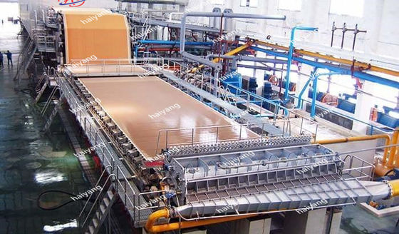 Cartón de papel de la máquina del molino de la fourdrinier de 3600 milímetros Kraft que recicla los 550m/minuto