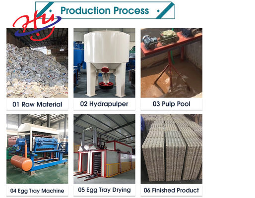 Huevo automático Tray Production Equipment de la máquina de fabricación de placa de papel