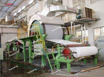 Pulpa de 5 -6T/D y rollo de papel de reciclaje de papel higiénico del rollo enorme del papel usado que hace la máquina