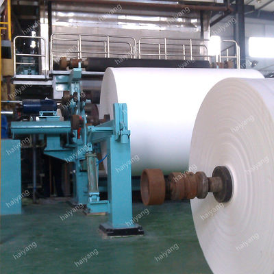 pulpa 6T/D de 1575m m y rollo de papel de reciclaje de papel higiénico del rollo enorme del papel usado que hace la máquina