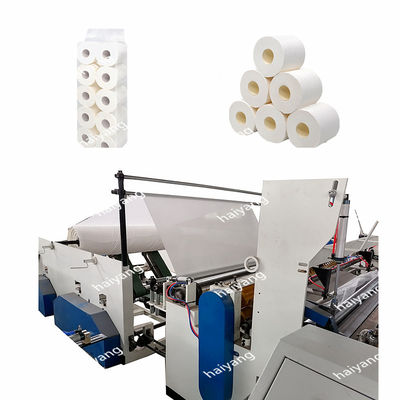 Rollo de papel automático de papel higiénico de la buena calidad que rebobina haciendo la máquina