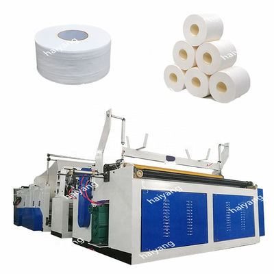 Rollo termal automatizado del papel de papel higiénico de la anchura de 3000m m que raja la máquina el rebobinar