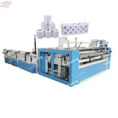 Máquina automática el rebobinar que raja para el papel de rollo enorme, papel higiénico, papel seda