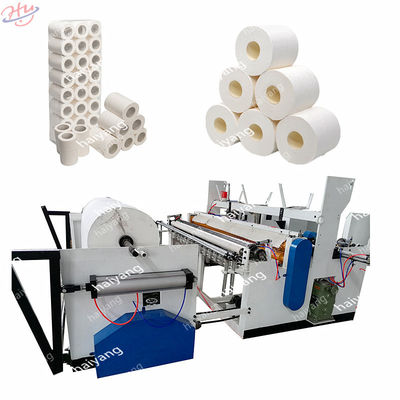 Máquina automática el rebobinar que raja para el papel de rollo enorme, papel higiénico, papel seda