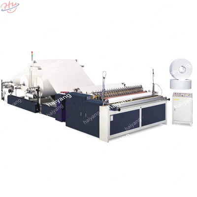 Máquina de grabación en relieve llena automática el rebobinar de la máquina del papel higiénico del tejido con base o Coreless