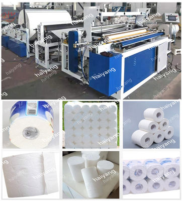 Máquina de papel el rebobinar de rollo enorme del retrete del precio de fábrica que raja