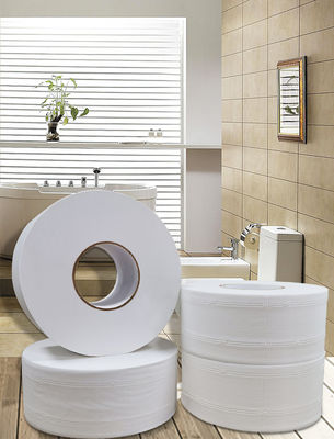 Maquinaria perforada de papel grabada en relieve automática del retrete del tejido el rebobinar del cuarto de baño