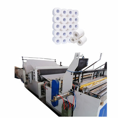 Máquina de papel el rebobinar de la servilleta automática de alta calidad del retrete que raja y taladradora