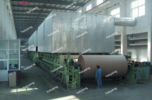 maquinaria 500T del molino de la fabricación de papel de la fourdrinier de 1092m m Kraft/reciclaje del cartón de D