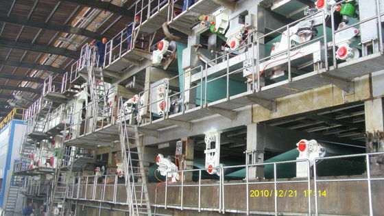 Cadena de producción de la celulosa de máquina de la fabricación de papel de 60TPD Kraft Testliner