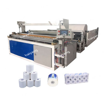 Máquina coloreada capa de la fabricación de papel seda del rollo de retrete el rebobinar 1-3