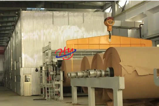 Máquina de la fabricación de papel de 50T/D Testliner Kraft que recicla 2800m m automáticos llenos