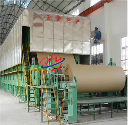 maquinaria acanalada de la fabricación de papel de 1092m m Kraft para el cartón