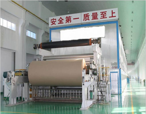 el trazador de líneas de la prueba de máquina de papel de Kraft de la corriente alternada de 2800m m acanaló las máquinas de la fabricación de papel