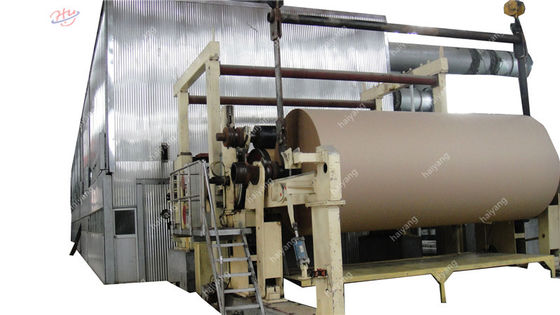 Máquina de fabricación de rollos de papel corrugado de 60 gramos AC reciclaje 2100 mm